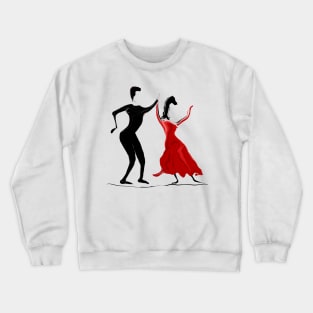 Flamenco Dance Tango Dancers Crewneck Sweatshirt